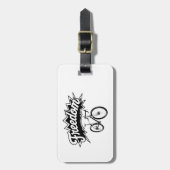 Fietsen zijn vrijheid bagagelabel (Voorkant verticaal)