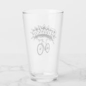 Fietsen zijn vrijheid glas (Achterkant)