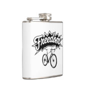 Fietsen zijn vrijheid heupfles (Rechts)