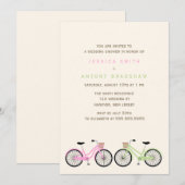 Fietsen Zijne en Hers Vrijgezellenfeest Kaart (Voorkant / Achterkant)