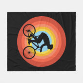 FIETSEN ZONSONDERGANG VINTAGE FLEECE DEKEN (Voorkant (Horizontaal))