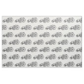  fietsen - zwart en wit stof (Fat Quarter)