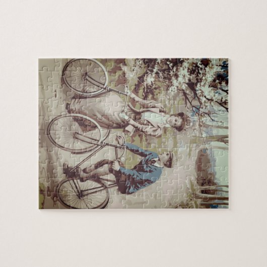 fietsenafdrukken legpuzzel (Horizontaal)