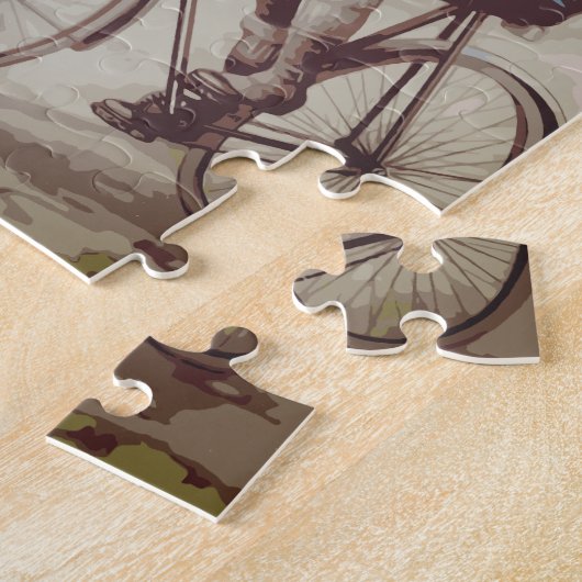  fietsenafdrukken legpuzzel (Zijkant)