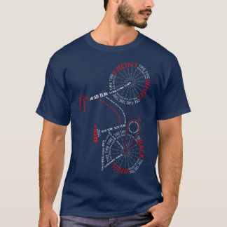Fietsenautowrakken van de stad Bike Biking Parts C T-shirt