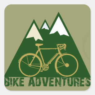 fietsenaval - fietsen vierkante sticker