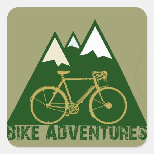 fietsenaval - fietsen vierkante sticker (Voorkant)