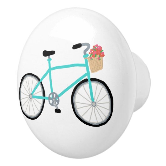 Fietsenbak en keukenkast keramische knop (Rechts)