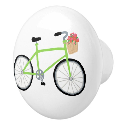 Fietsenbak en keukenkast keramische knop (Rechts)