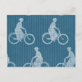  fietsenblauw briefkaart (Voorkant)