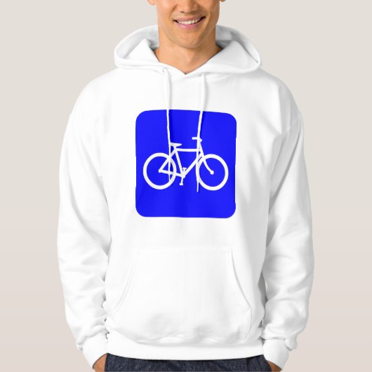 Fietsenbord - blauw hoodie (Voorkant)