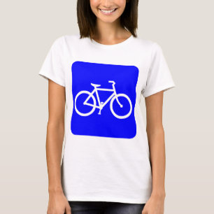 Fietsenbord - blauw t-shirt