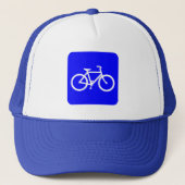 Fietsenbord - blauw trucker pet (Voorkant)