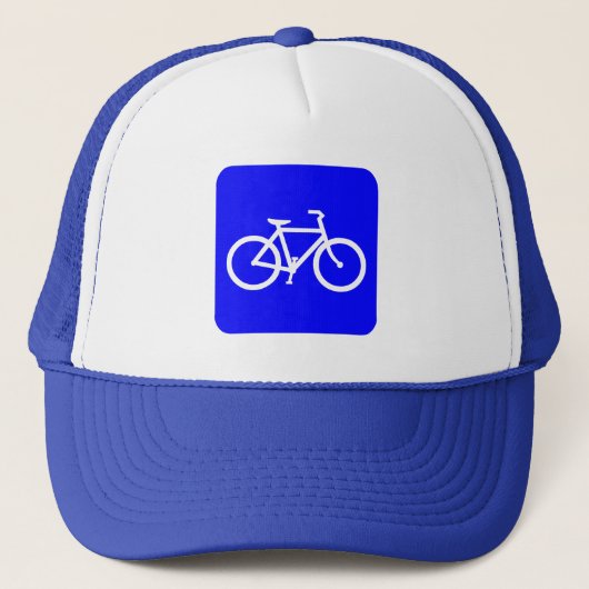 Fietsenbord - blauw trucker pet (Voorkant)