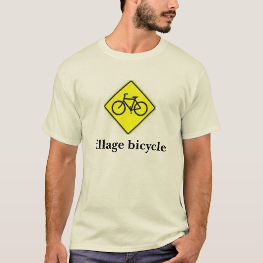 fietsenbord, dorpsfiets t-shirt (Voorkant)