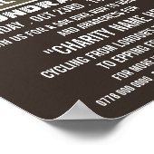 Fietsenbord, liefdadigheidsbike-a-Thon-evenement Poster (Hoek)