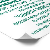 Fietsenbord, liefdadigheidsbike-a-Thon-evenement Poster (Hoek)