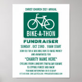 Fietsenbord, liefdadigheidsbike-a-Thon-evenement Poster (Voorkant)