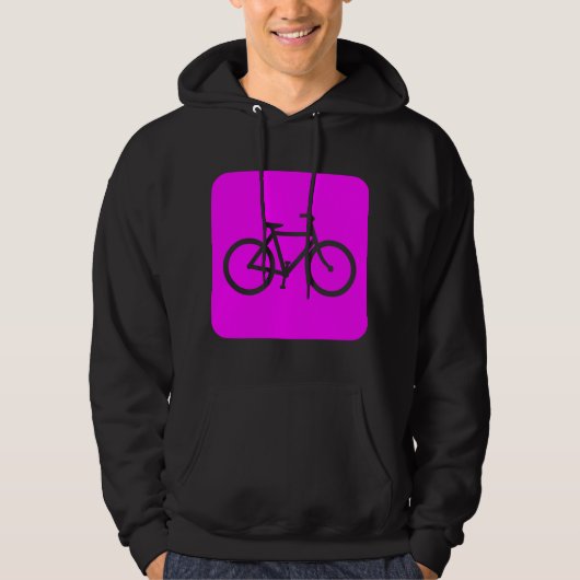 Fietsenbord - Magenta Hoodie (Voorkant)