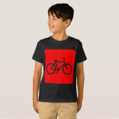 Fietsenbord - rood t-shirt (Voorkant volledig)