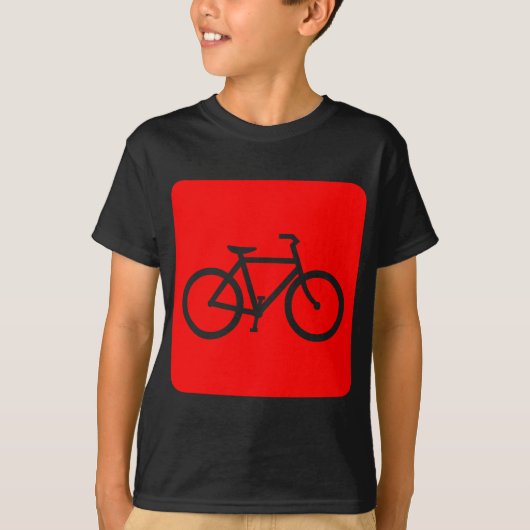 Fietsenbord - rood t-shirt (Voorkant)