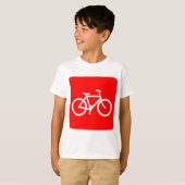 Fietsenbord - rood t-shirt (Voorkant volledig)