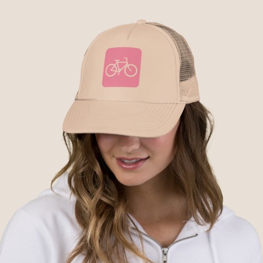 Fietsenbord - Roze Trucker Pet (In situ)