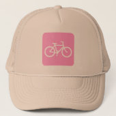 Fietsenbord - Roze Trucker Pet (Voorkant)