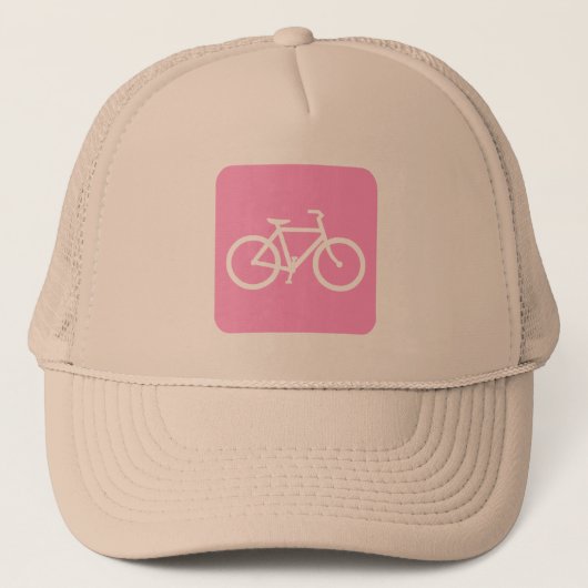 Fietsenbord - Roze Trucker Pet (Voorkant)