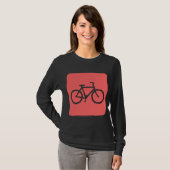 Fietsenbord - Tropisch roze T-shirt (Voorkant volledig)