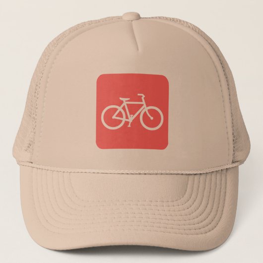 Fietsenbord - Tropisch roze Trucker Pet (Voorkant)