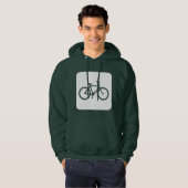 Fietsenbord - wit hoodie (Voorkant volledig)