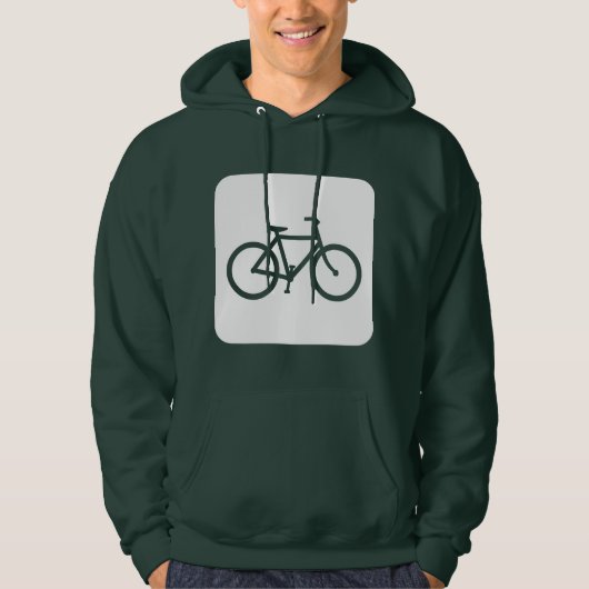 Fietsenbord - wit hoodie (Voorkant)