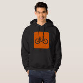 Fietsenbord - wit hoodie (Voorkant volledig)