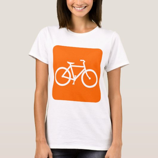 Fietsenbord - wit t-shirt (Voorkant)