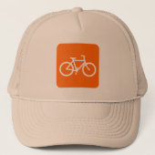 Fietsenbord - wit trucker pet (Voorkant)