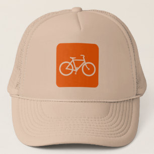 Fietsenbord - wit trucker pet
