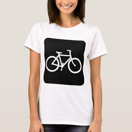 Fietsenbord - zwart t-shirt (Voorkant)