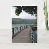 Fietsenbrug over water kaart (Voorkant)