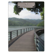 Fietsenbrug over water klembord (Voorkant)