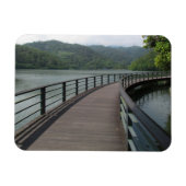 Fietsenbrug over water magneet (Horizontaal)