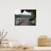 Fietsenbrug over water poster (Keuken)