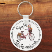  fietsencitaat sleutelhanger (Voorkant)