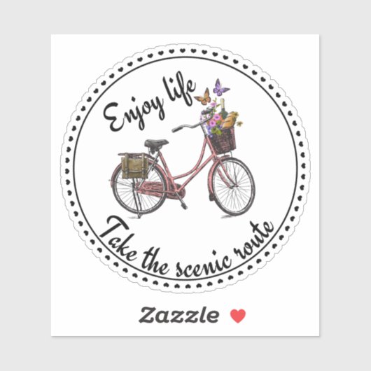  fietsencitaat sticker (Vel)