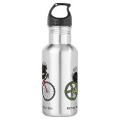Fietsende honingdas  waterfles  (Voorkant)