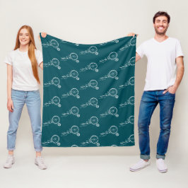 Fietsende Kikker Fleece Deken