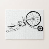 Fietsende Kikker Legpuzzel (Horizontaal)