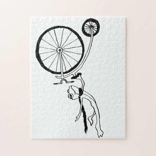 Fietsende Kikker Legpuzzel (Verticaal)