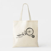 Fietsende Kikker Tote Bag (Achterkant)