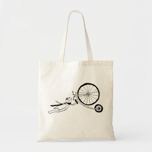 Fietsende Kikker Tote Bag (Voorkant)